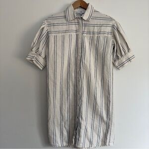 La Redoute flannel striped shirt dress size: S US/ 36 France